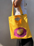 Yellow Fruit Mail Club Tote Bag