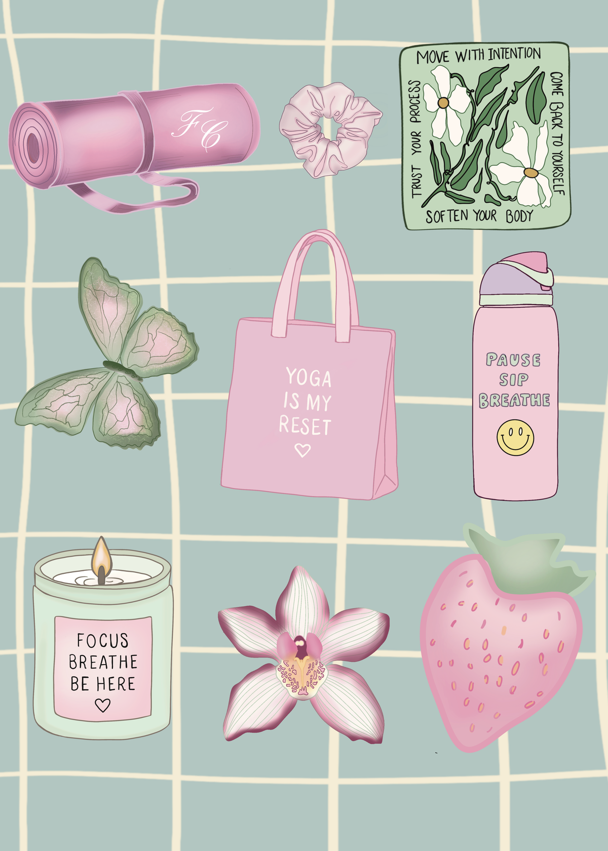 Strawberry Sticker Sheet