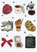 Raspberry Coffee Sticker Sheet