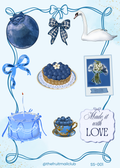 Blueberry Sticker Sheet