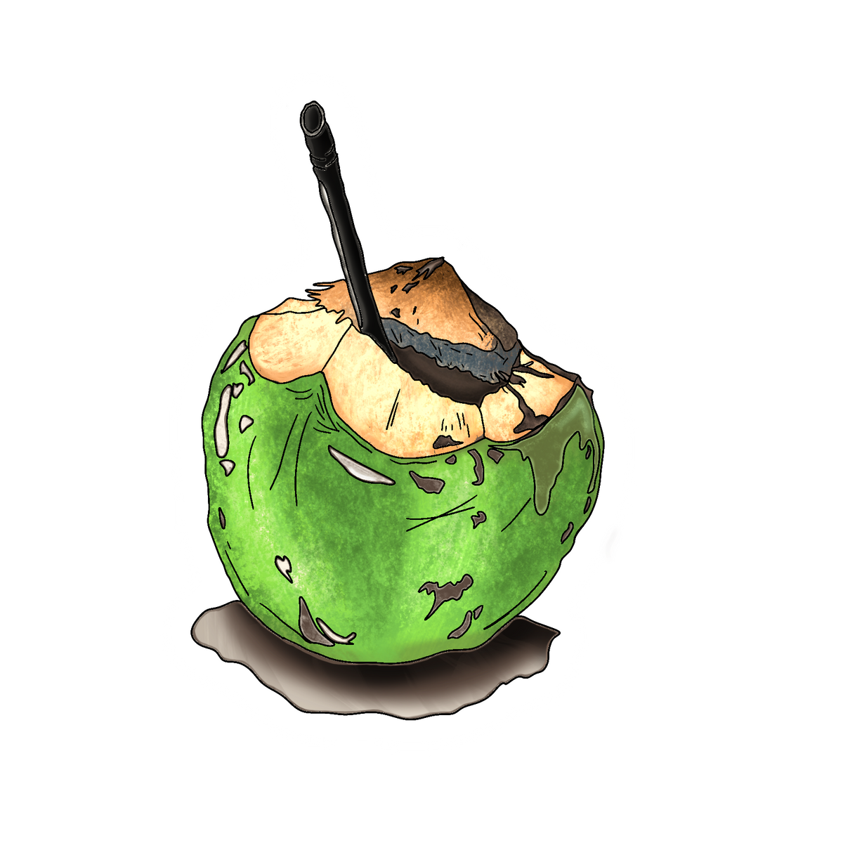 Coconut Sticker