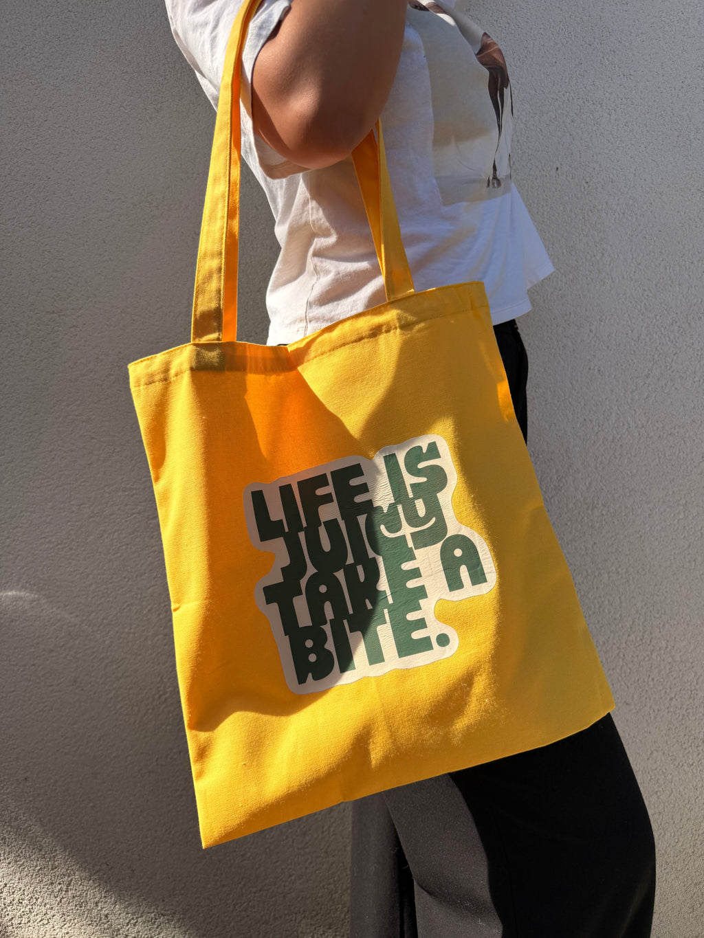 Yellow Fruit Mail Club Tote Bag