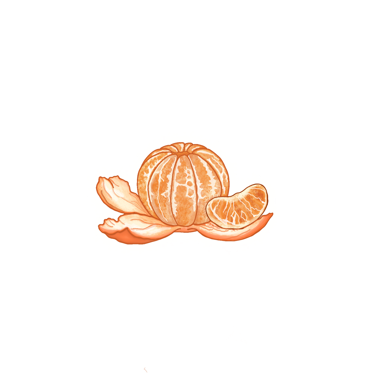 Mandarin Sticker